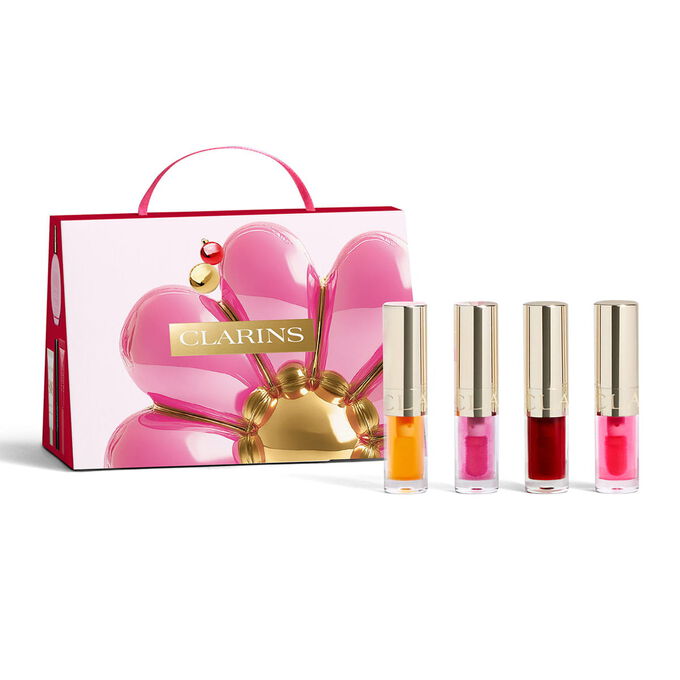 Produktbild av Clarins Lip Oils-julset med nyanser f&ouml;r en naturlig vardagslook och framh&auml;vda l&auml;ppar