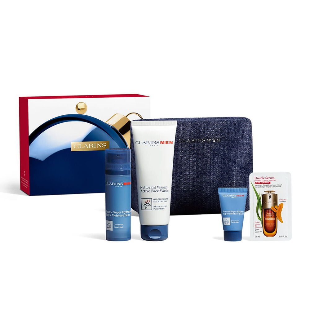 Produktbild av Clarins Men-hudv&aring;rdsjulset med favoriter f&ouml;r en komplett daglig hudv&aring;rdsrutin f&ouml;r m&auml;n
