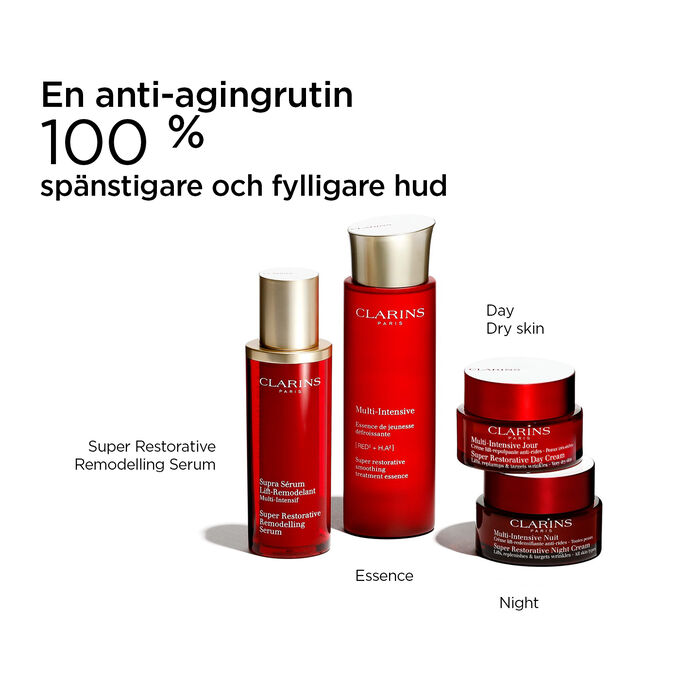 Super-Restorative, anti-aging-rutin med Remodelling Serum, Essence, Day och Night creams