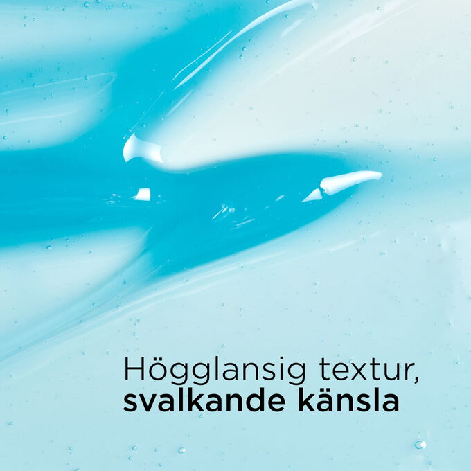 Texturerad bakgrund som illustrerar den bl&aring;, glansiga texturen hos Clarins Cryo Lip Oil med h&ouml;gglansig finish och svalkande effekt