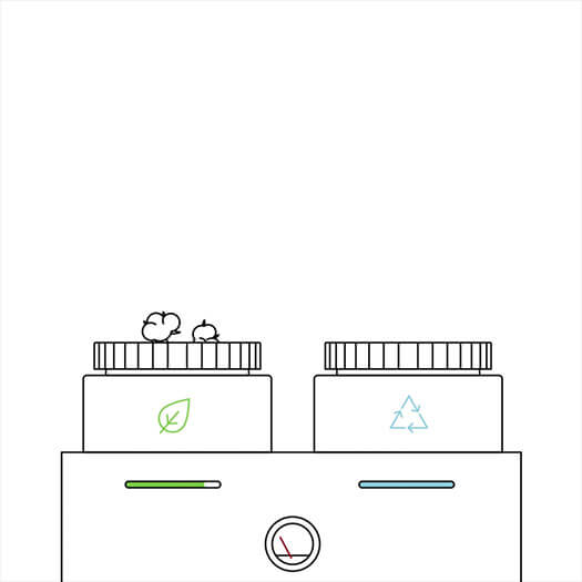 Gif som förklarar utformningen av den exklusiva säsongsanpassade presentpåsen