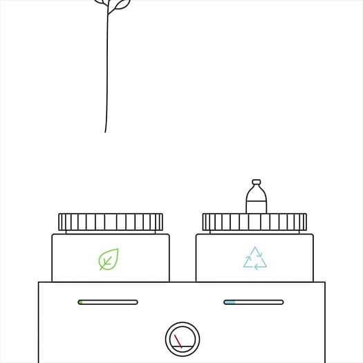 Gif som förklarar utformningen av den exklusiva säsongsanpassade presentpåsen
